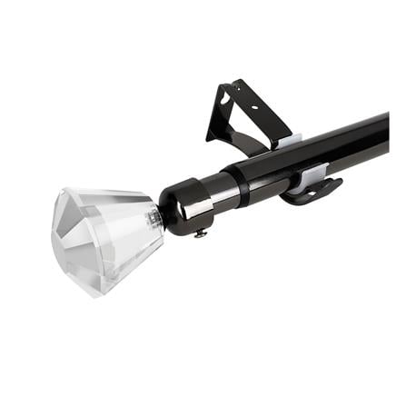 BNT CURTAIN ROD 25MM DARIA 120-210 BK [EXCLUSIVE FROM HOMEPRO THAILAND]