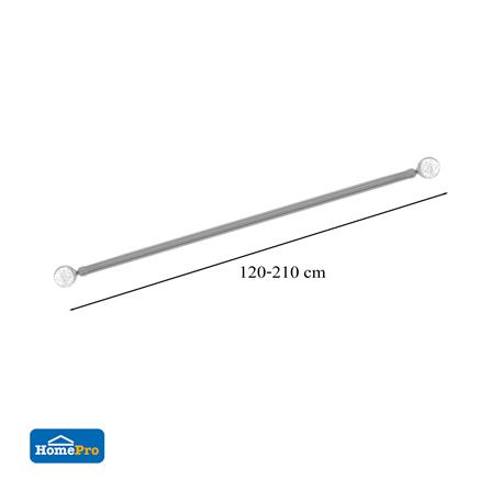 BNT CURTAIN ROD 25MM DORIS 120-210 SV [EXCLUSIVE FROM HOMEPRO THAILAND]