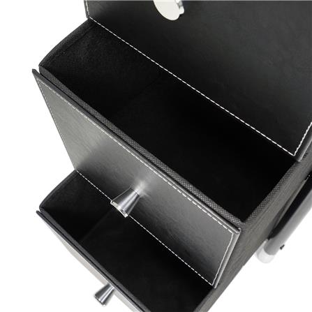 3-DRAWER LEATHER STORAGE UNIT STACKO LUZZO 29X35X77.3CM BLACK [EXCLUSIVE FROM HOMEPRO THAILAND]