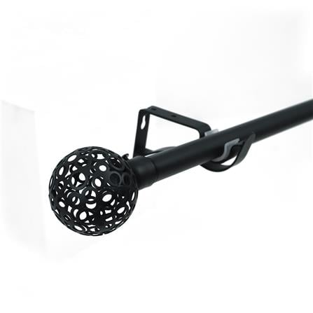 HLS CURTAIN ROD 19MM ALIDA 180-310 BK [EXCLUSIVE FROM HOMEPRO THAILAND]