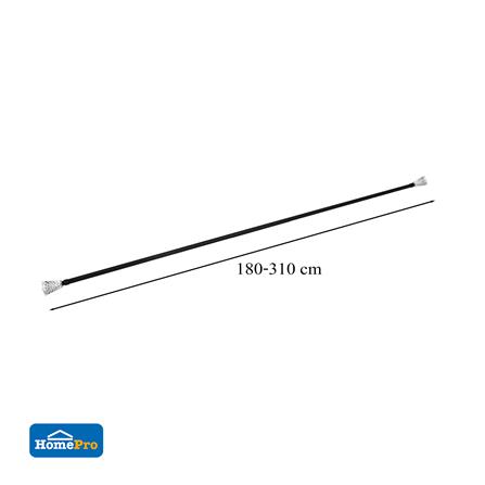 HLS CURTAIN ROD 19MM ALIDA 180-310 BK [EXCLUSIVE FROM HOMEPRO THAILAND]