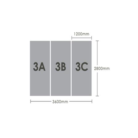 GEOMETRA PVC MARBLE SHEET SET 360X280X0.3CM 3D-3A3B3C WHITE SILIMAR 10M2