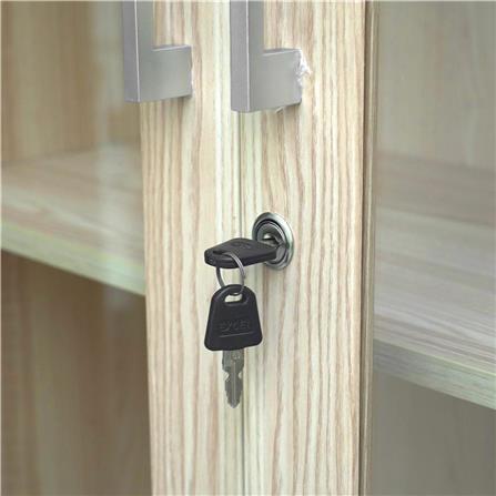 DISPLAY CABINET WITH 2 DOORS AND DRAWERS FURDINI MOTIF 118CM PINEOAK [EXCLUSIVE FROM HOMEPRO THAILAND]