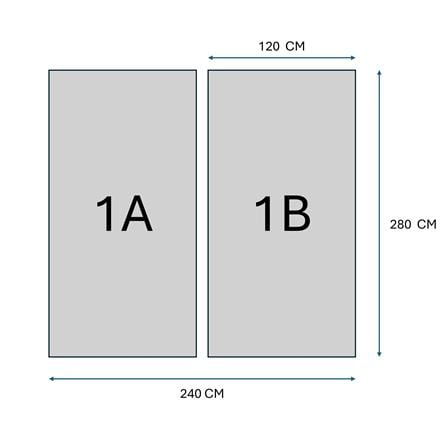 GEOMETRA PVC MARBLE SHEET SET 240X280X0.3CM 3D-1A1B WHITE SILIMAR 6.72M2