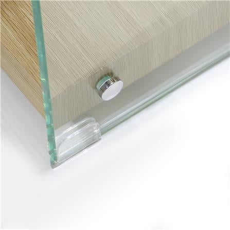 3-TIER GLASS SHELVING UNIT FURDINI GLOSS 75CM NATURAL [EXCLUSIVE FROM HOMEPRO THAILAND]