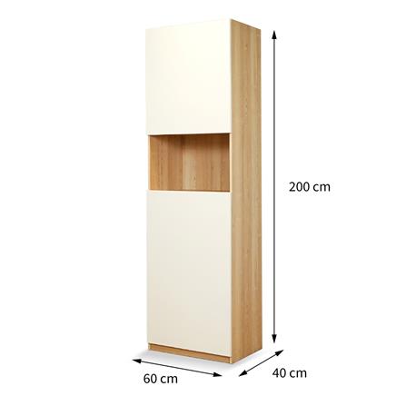HIGH CABINET FURDINI MOBILLE 60CM WHITE/OTTAWA [EXCLUSIVE FROM HOMEPRO THAILAND]