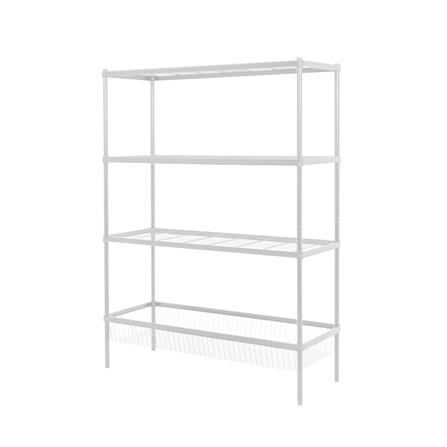3-TIER SHELVING UNIT WITH BASKET SHELF FURDINI LINEAR WHITE [EXCLUSIVE FROM HOMEPRO THAILAND]
