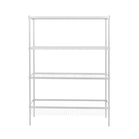 3-TIER SHELVING UNIT WITH BASKET SHELF FURDINI LINEAR WHITE [EXCLUSIVE FROM HOMEPRO THAILAND]