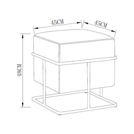 FOOTSTOOL FURDINI JOIN YELLOW [EXCLUSIVE FROM HOMEPRO THAILAND]