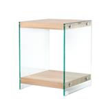 2-TIER GLASS SHELVING UNIT FURDINI GLOSS 35CM NATURAL [EXCLUSIVE FROM HOMEPRO THAILAND]