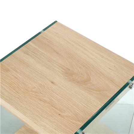 2-TIER GLASS SHELVING UNIT FURDINI GLOSS 35CM NATURAL [EXCLUSIVE FROM HOMEPRO THAILAND]