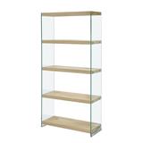 5-TIER GLASS SHELVING UNIT FURDINI GLOSS 75CM NATURAL [EXCLUSIVE FROM HOMEPRO THAILAND]