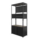 3-TIER MULTIFUNCTIONAL SHELVING UNIT FURDINI BAY 91CM BLACK [EXCLUSIVE FROM HOMEPRO THAILAND]