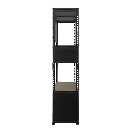 3-TIER MULTIFUNCTIONAL SHELVING UNIT FURDINI BAY 91CM BLACK [EXCLUSIVE FROM HOMEPRO THAILAND]