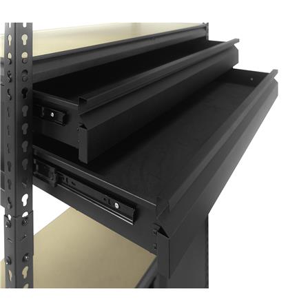 3-TIER MULTIFUNCTIONAL SHELVING UNIT FURDINI BAY 91CM BLACK [EXCLUSIVE FROM HOMEPRO THAILAND]
