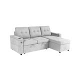 L SHAPE SOFABED FURDINI MB24193 GREY
