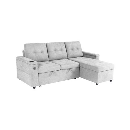 L SHAPE SOFABED FURDINI MB24193 GREY