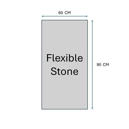 GEOMETRA FLEXIBLE STONE 60X90X0.4CM OD01 CREAM 0.54M2