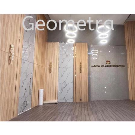 GEOMETRA CARBON CRYSTAL PANEL 122X300X0.8CM FP15 WALNUT WOOD 3.66M2