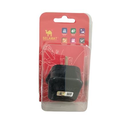 13A FUSED PLUG MA18-BLACK SELAMAT