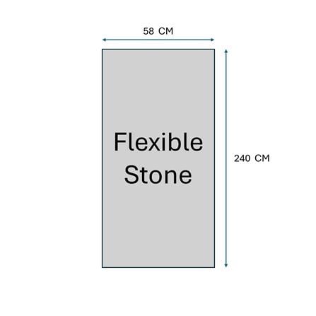 GEOMETRA FLEXIBLE STONE 58X240X0.4CM OD03 QIANMO STONE 1.4M2