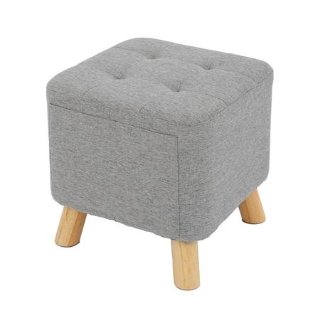 OTTOMAN STOOL FURDINI PIPER GREY 40CM. [EXCLUSIVE FROM HOMEPRO THAILAND]