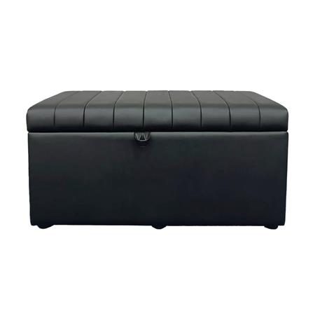 2-SEATER RECTANGULAR OTTOMAN BENCH FURDINI KIMBER PU BLACK [EXCLUSIVE FROM HOMEPRO THAILAND]
