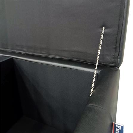 2-SEATER RECTANGULAR OTTOMAN BENCH FURDINI KIMBER PU BLACK [EXCLUSIVE FROM HOMEPRO THAILAND]