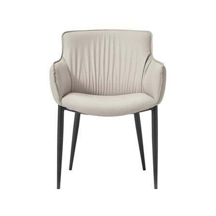 DINING CHAIR BENETTA SIENA PU GREY [EXCLUSIVE FROM HOMEPRO THAILAND]