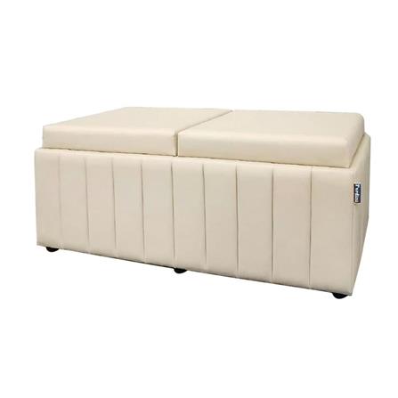 2-SEATER RECTANGULAR OTTOMAN BENCH FURDINI HELENA PU BEIGE [EXCLUSIVE FROM HOMEPRO THAILAND]