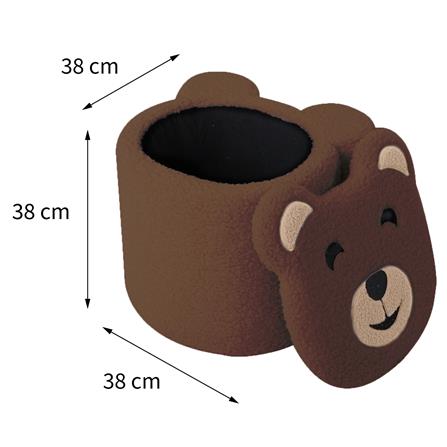 OTTOMAN STOOL FURDINI BONNA-BEAR BROWN [EXCLUSIVE FROM HOMEPRO THAILAND]