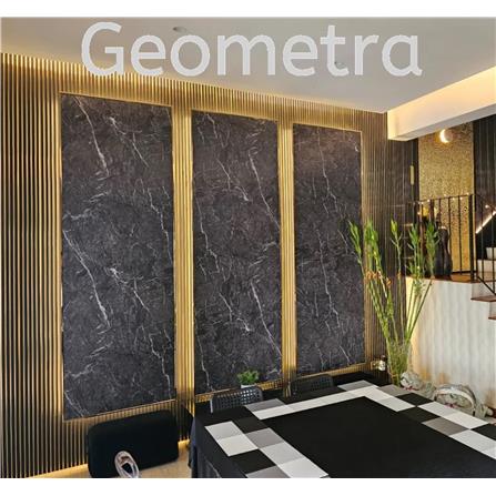 GEOMETRA CARBON CRYSTAL PANEL 122X300X0.8CM GFP05 MATTE BLACK 3.66M2
