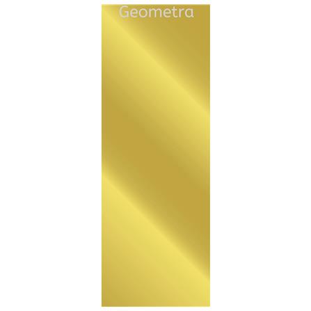 GEOMETRA CARBON CRYSTAL PANEL 122X300X0.5CM MIRROR FP GOLD 3.66M2