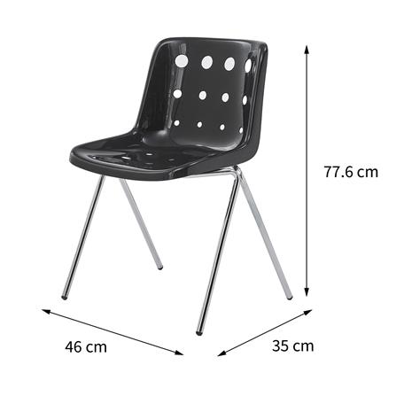 CHAIR FURDINI CHEESE BLACK [EXCLUSIVE FROM HOMEPRO THAILAND]