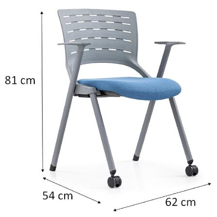 BANQUET CHAIR FURDINI SWIFT D638-1 LIGHT BLUE [EXCLUSIVE FROM HOMEPRO THAILAND]