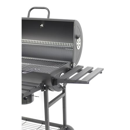 SPRING CHARCOAL BARBECUE GRILL BARREL PRO HL-AB003S BLACK