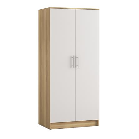 WARDROBE WITH 2 DOORS FURDINI HERO 80CM NATURAL OAK/WHITE [EXCLUSIVE FROM HOMEPRO THAILAND]