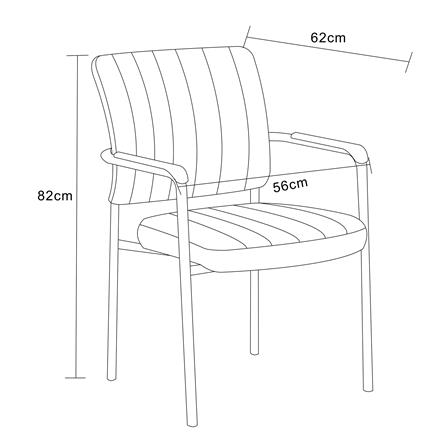 BANQUET CHAIR FURDINI UNIQUE B-35 PU BLACK [EXCLUSIVE FROM HOMEPRO THAILAND]