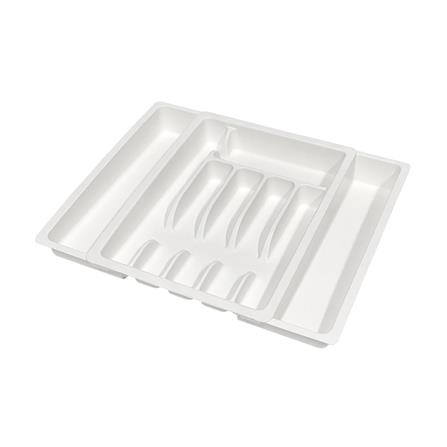 EXPANDABLE KITCHEN UTENSIL TRAY WITH 8 COMPARTMENTS KECH TIDY WHITE
