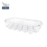 EGG STORAGE CONTAINER 16-EGG KECH SNOWY 14.5X33X7.5CM