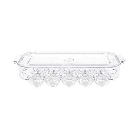 EGG STORAGE CONTAINER 16-EGG KECH SNOWY 14.5X33X7.5CM