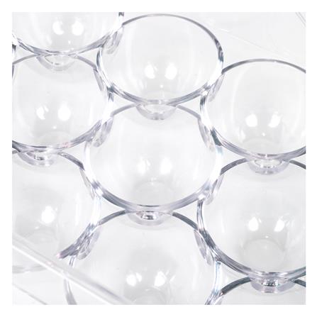 EGG STORAGE CONTAINER 16-EGG KECH SNOWY 14.5X33X7.5CM