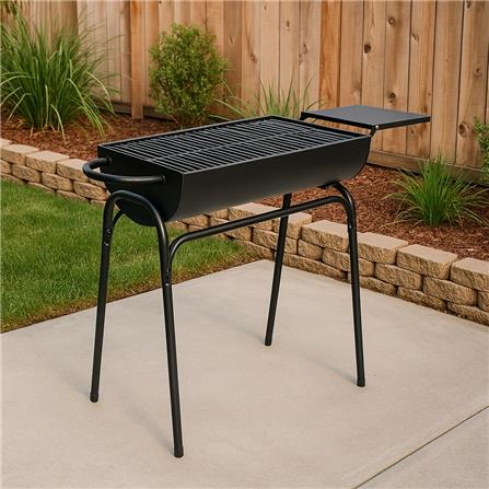 SPRING CHARCOAL BBQ GRILL DRUM HL-AB017 BLACK