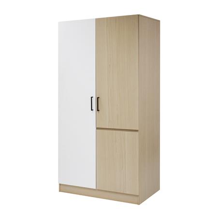 WARDROBE WITH 2 DOORS FURDINI PROGRET 90CM OAK/WHITE [EXCLUSIVE FROM HOMEPRO THAILAND]