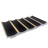 GEOMETRA WPC FLUTED PANEL 15X300X1CM WG02 BLACK GOLD 0.45M2