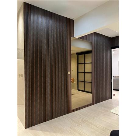 GEOMETRA WPC FLUTED PANEL 13X300X1CM WG08 BROWN MARBLE