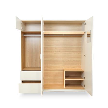 WARDROBE WITH 2 DOORS FURDINI MOBILLE 180CM WHITE/OTTAWA [EXCLUSIVE FROM HOMEPRO THAILAND]
