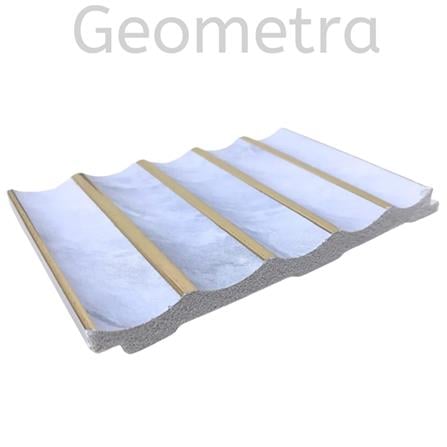 GEOMETRA WPC FLUTED PANEL 15X300X1CM WG03 MARBLE GREY 0.45M2