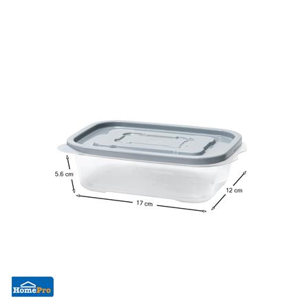 FOOD CONTAINER KECH 9001 600ML GREY 4PCS