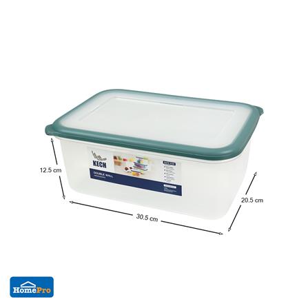FOOD CONTAINER KECH DOUBLE WALL 9038 5.5L GREEN